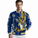 personalized kent state golden flashes fishing passion navy blue white jacket best selling