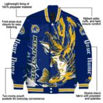 personalized kent state golden flashes fishing passion navy blue white jacket best selling