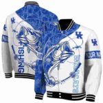 personalized kentucky wildcats fishing rod white jacket best selling
