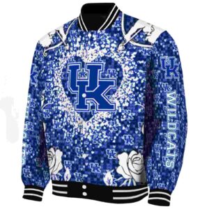 personalized kentucky wildcats heart explosion blue jacket best selling