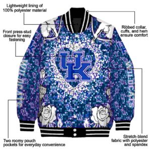 personalized kentucky wildcats heart explosion blue jacket new arrival