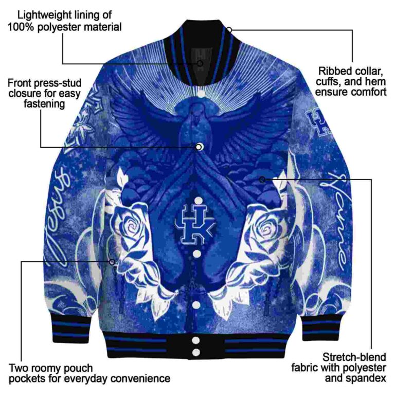 personalized kentucky wildcats praying hands blue jacket new arrival