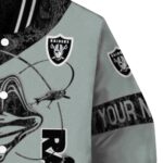 personalized las vegas raiders fishing rod silver jacket best selling