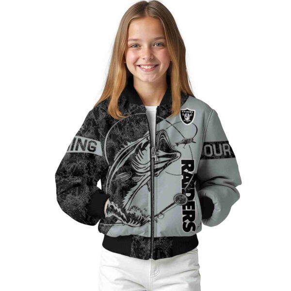 personalized las vegas raiders fishing rod silver jacket top rated