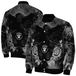 personalized las vegas raiders praying hands black jacket fashion forward