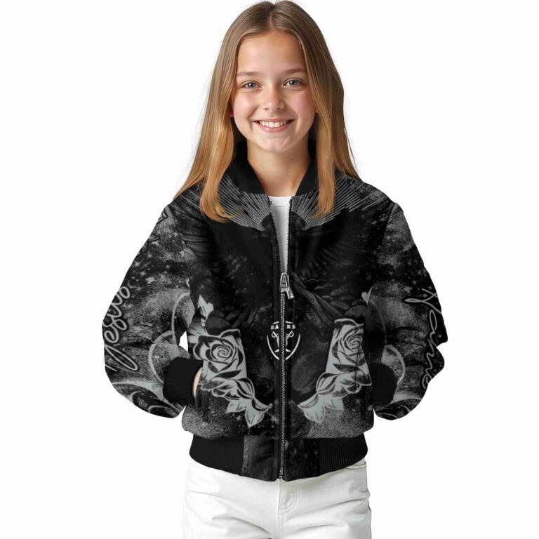 personalized las vegas raiders praying hands black jacket top rated