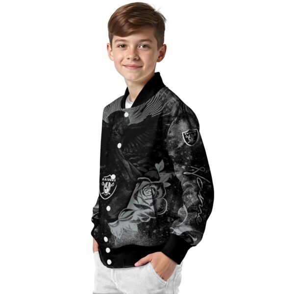 personalized las vegas raiders praying hands black jacket trendy