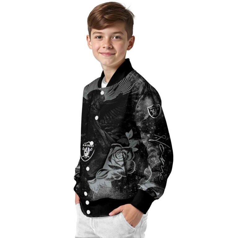 personalized las vegas raiders praying hands black jacket trendy