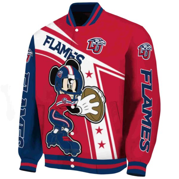 personalized liberty flames mickey football red white jacket best selling