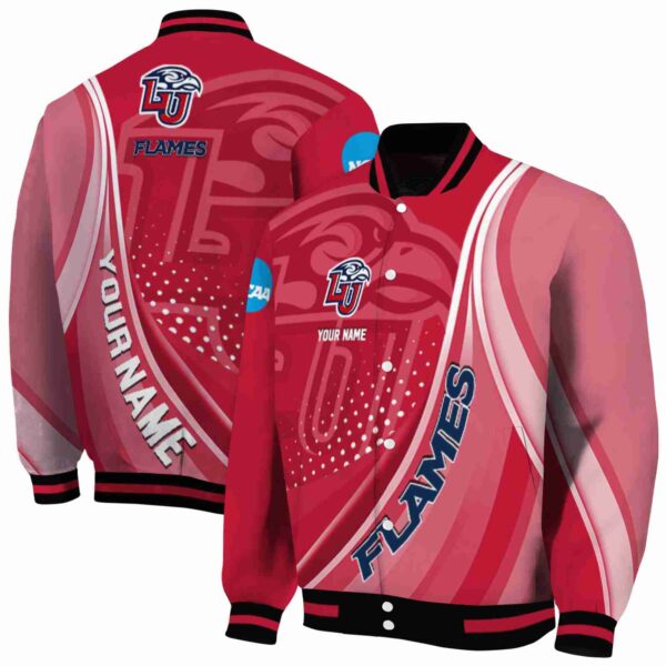 personalized liberty flames wave patterns red jacket fashion forward