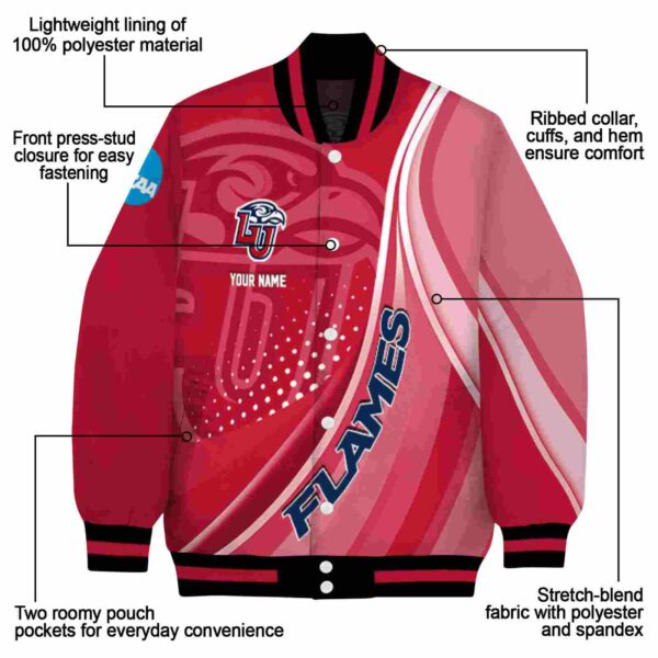 personalized liberty flames wave patterns red jacket new arrival