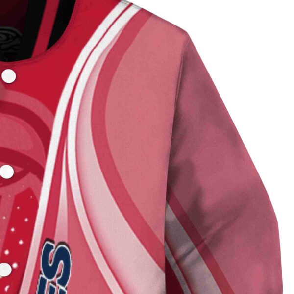 personalized liberty flames wave patterns red jacket premium grade