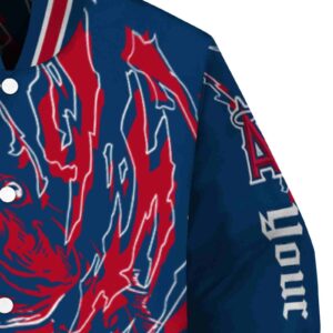 personalized los angeles angels fishing passion blue white jacket premium grade