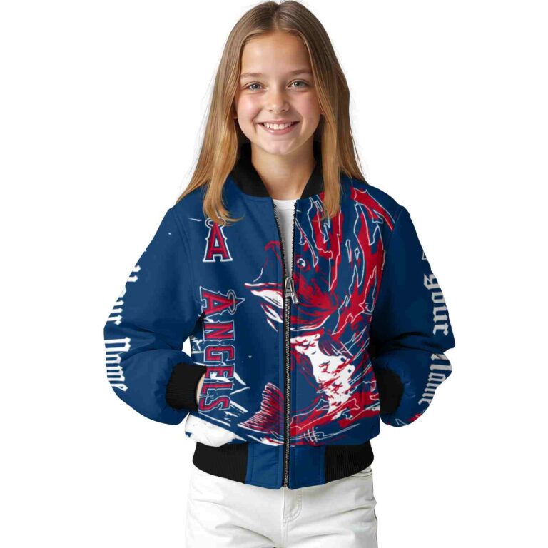 personalized los angeles angels fishing passion blue white jacket top rated