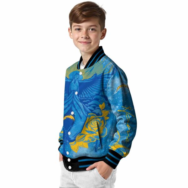 personalized los angeles chargers praying hands blue jacket trendy
