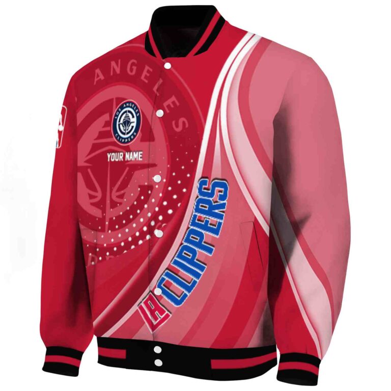 personalized los angeles clippers wave patterns red jacket best selling