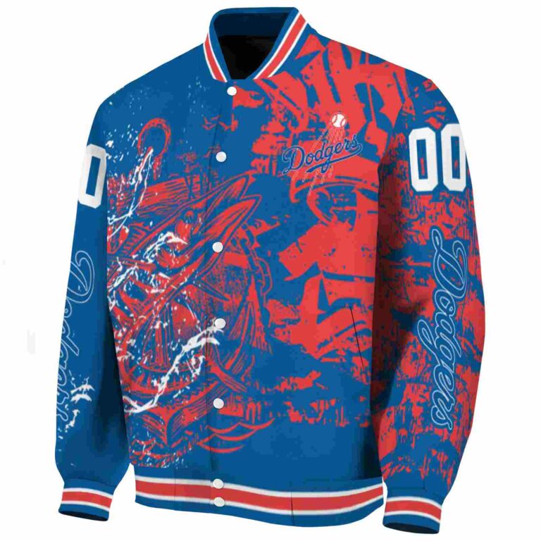personalized los angeles dodgers fishing art blue jacket best selling