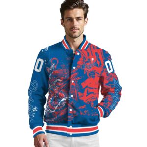 personalized los angeles dodgers fishing art blue jacket high quality