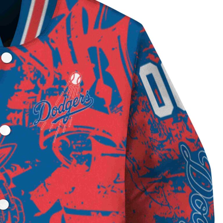 personalized los angeles dodgers fishing art blue jacket premium grade