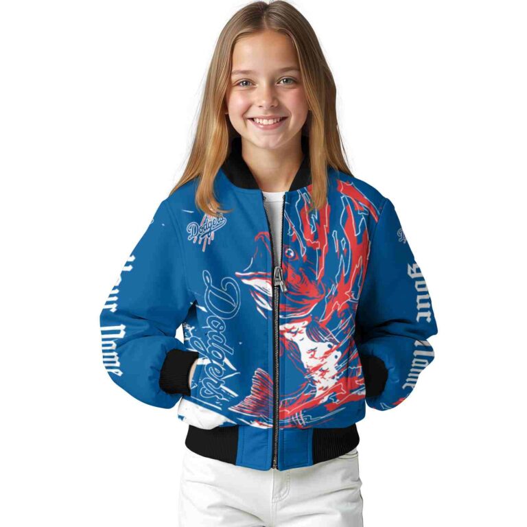 personalized los angeles dodgers fishing passion blue white jacket top rated
