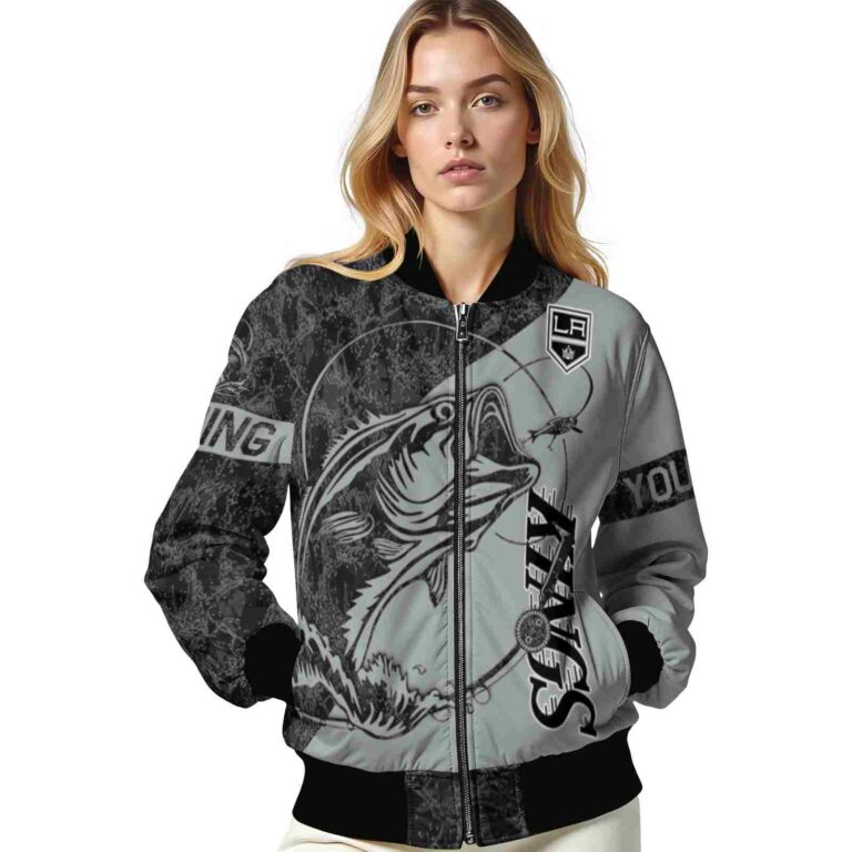 personalized los angeles kings fishing rod silver jacket latest model