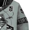 personalized los angeles kings fishing rod silver jacket premium grade