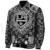 personalized los angeles kings heart explosion black jacket best selling