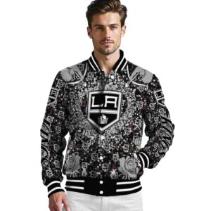 personalized los angeles kings heart explosion black jacket high quality