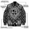 personalized los angeles kings heart explosion black jacket new arrival