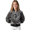 personalized los angeles kings heart explosion black jacket top rated