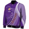 personalized los angeles lakers wave patterns purple jacket best selling
