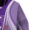 personalized los angeles lakers wave patterns purple jacket premium grade