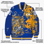 personalized los angeles rams fishing art blue jacket best selling