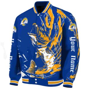 personalized los angeles rams fishing passion blue white jacket best selling