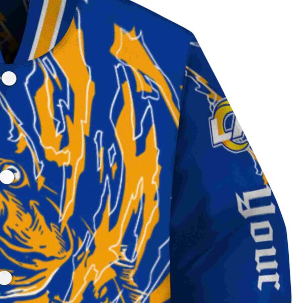 personalized los angeles rams fishing passion blue white jacket premium grade