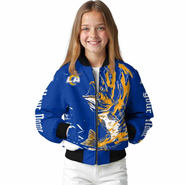 personalized los angeles rams fishing passion blue white jacket top rated