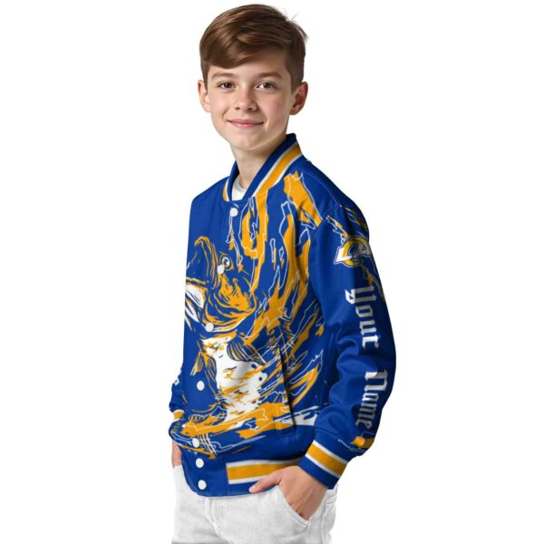 personalized los angeles rams fishing passion blue white jacket trendy