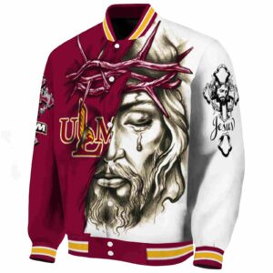 personalized louisiana monroe warhawks jesus tears red white jacket best selling