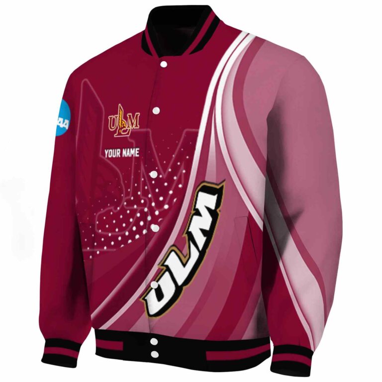 personalized louisiana monroe warhawks wave patterns red jacket best selling