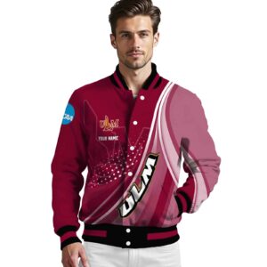personalized louisiana monroe warhawks wave patterns red jacket high quality