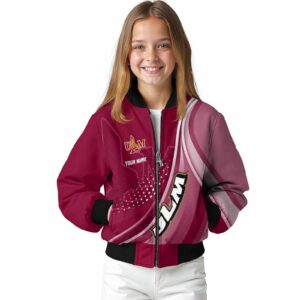 personalized louisiana monroe warhawks wave patterns red jacket top rated