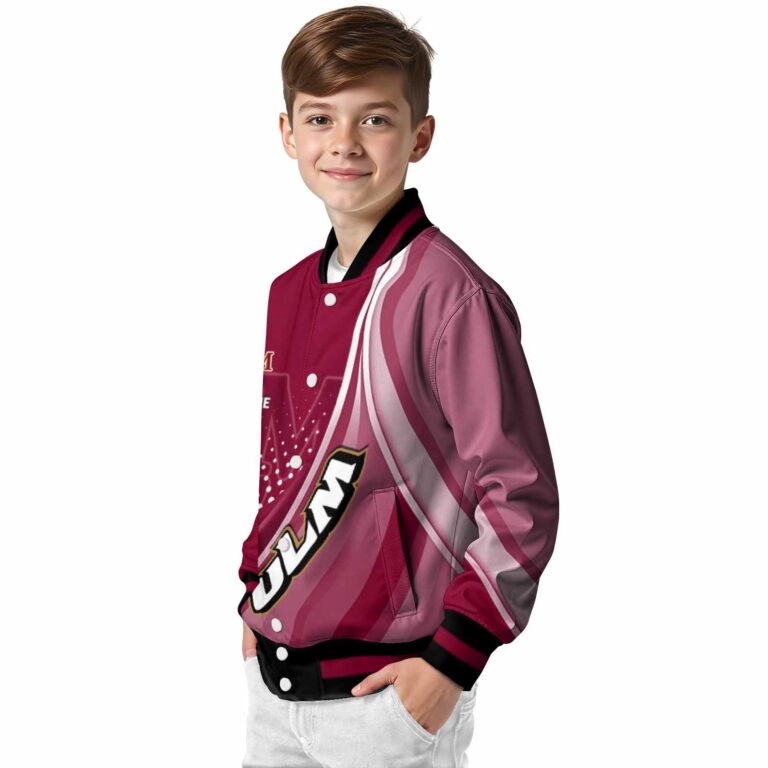 personalized louisiana monroe warhawks wave patterns red jacket trendy