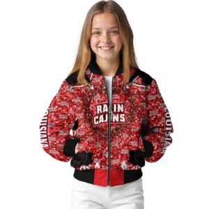 personalized louisiana ragin cajuns heart explosion red jacket top rated