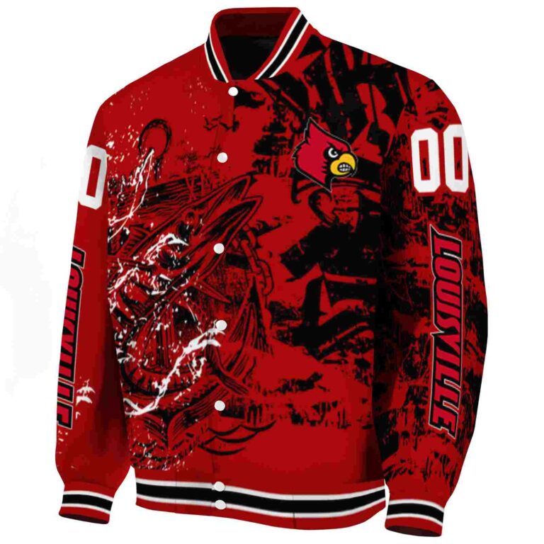 personalized louisville cardinals fishing art red jacket best selling