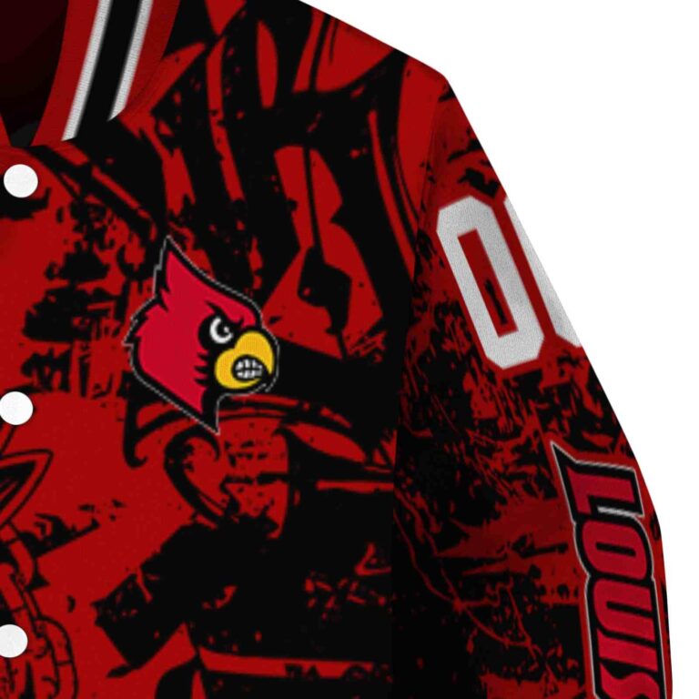 personalized louisville cardinals fishing art red jacket premium grade