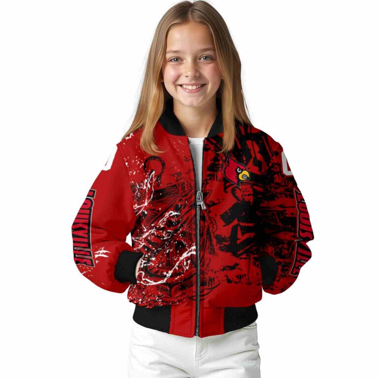 personalized louisville cardinals fishing art red jacket top rated