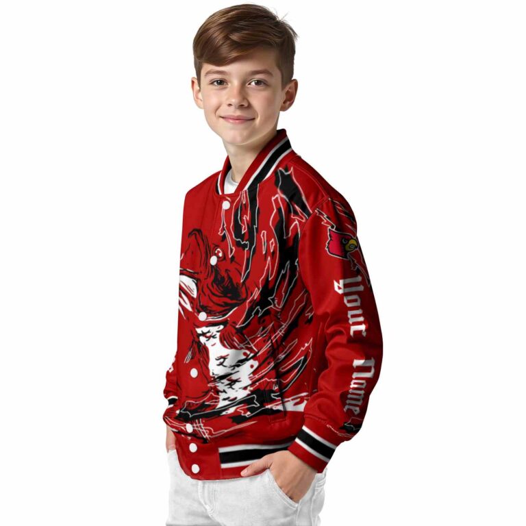 personalized louisville cardinals fishing passion red white jacket trendy