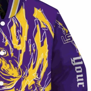 personalized lsu tigers fishing passion purple white jacket premium grade