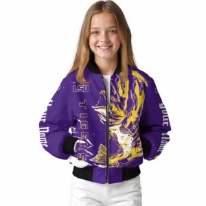 personalized lsu tigers fishing passion purple white jacket top rated