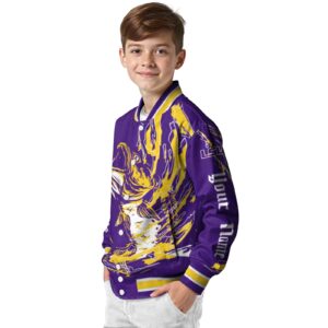 personalized lsu tigers fishing passion purple white jacket trendy